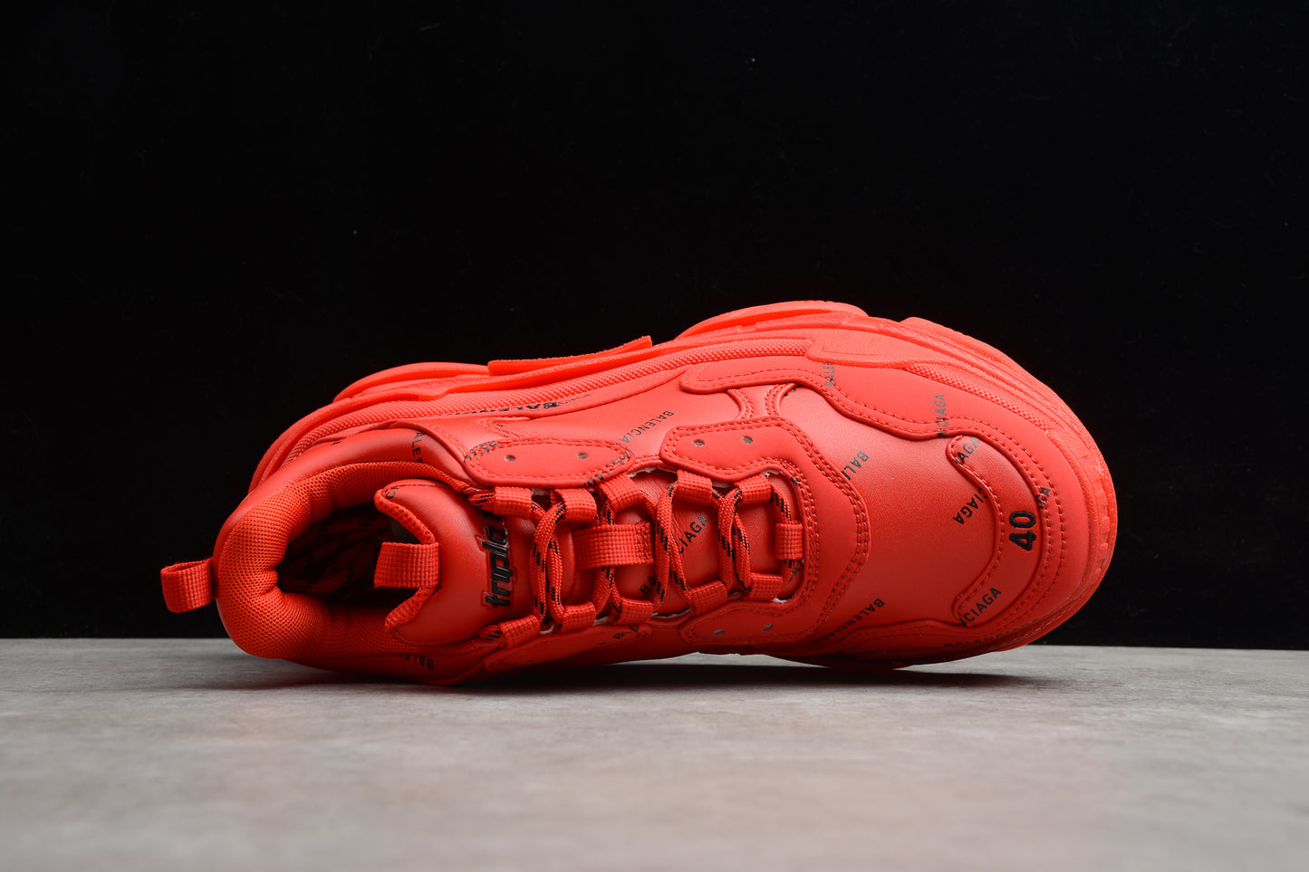 Balenciaga Triple S – Allover Logo Red - Best Reps Website 2025