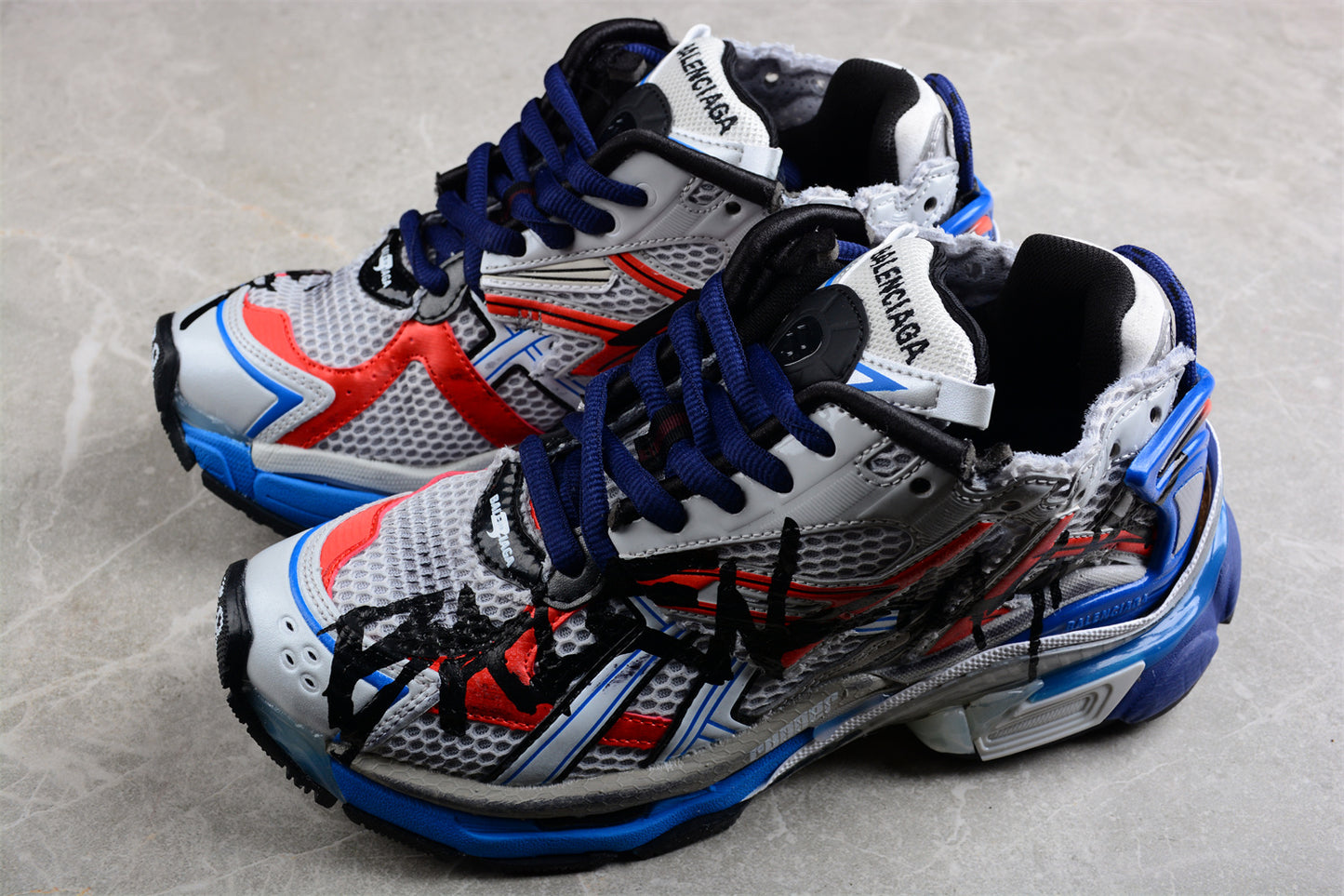 Balenciaga Runner 7.0 – Blue/Orange Graffiti - Best Reps Website 2025