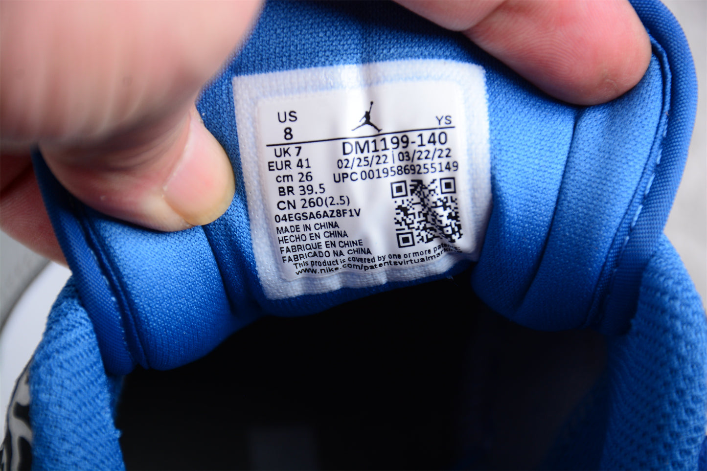 Air Jordan 1 Low "Light Smoke Grey & Dark Marina Blue"