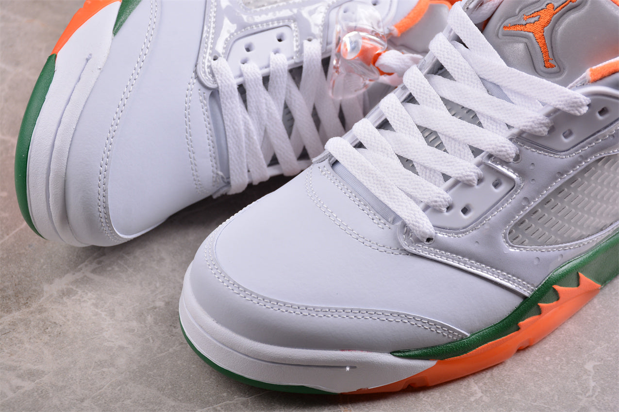 Air Jordan 5 Retro Low (GS) "Miami Hurricanes" - Best Reps Website 2025