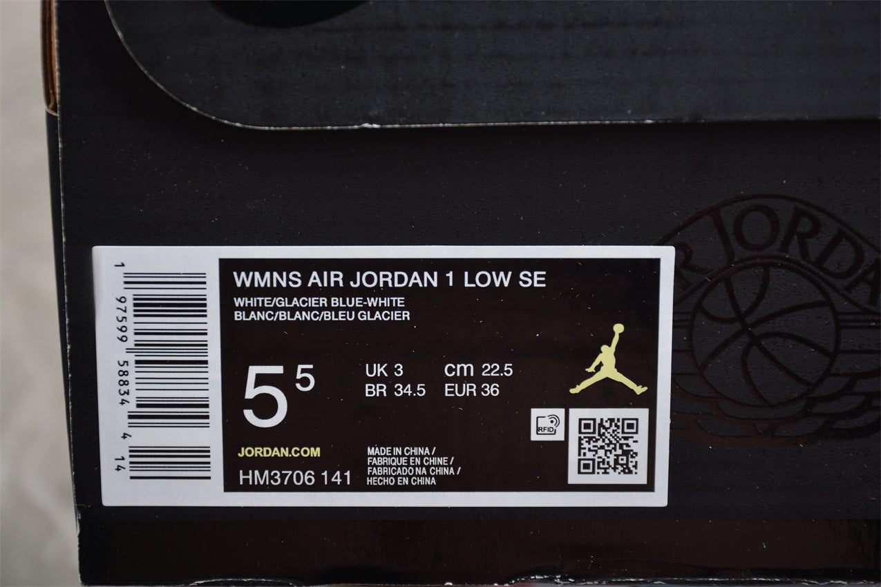 NIKE AIR JORDAN 1 LOW “White/Pink Foam/Glacier Blue” - Best Reps Website 2025