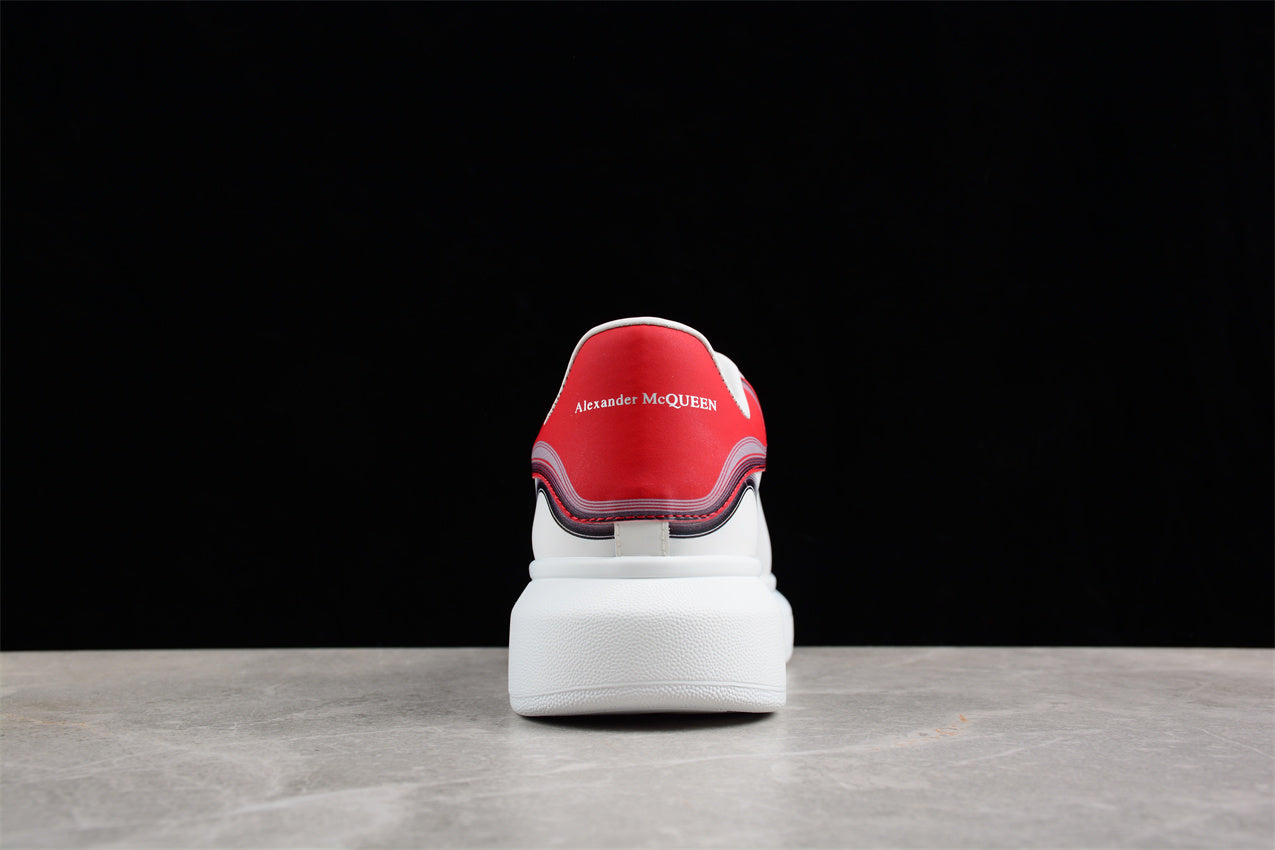 Alexander McQueen Oversized Sneaker in White/Garnet - Best Reps Website 2025