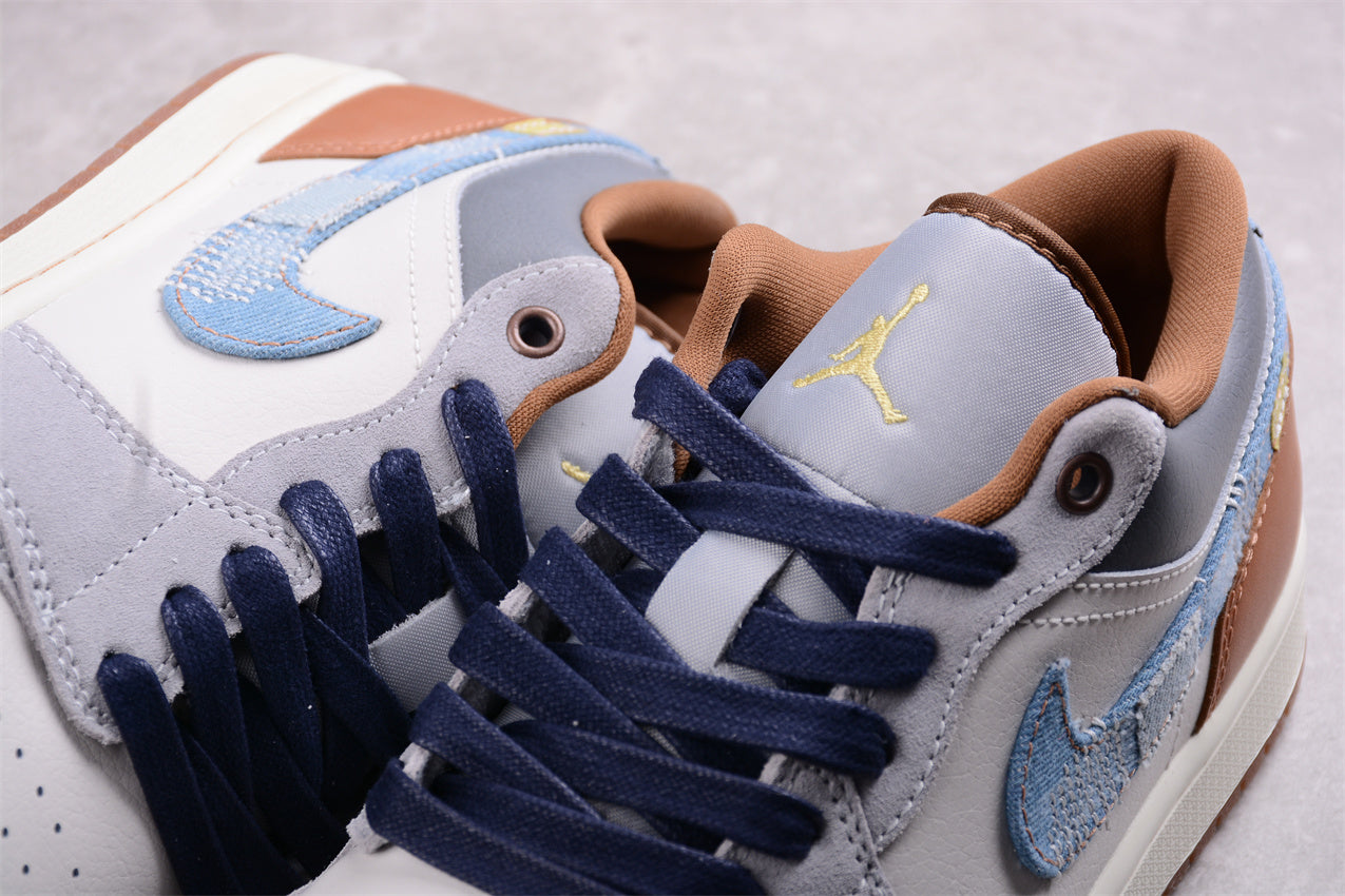Air Jordan 1 Low SE 'Repaired Denim Swoosh' - Best Reps Website 2025