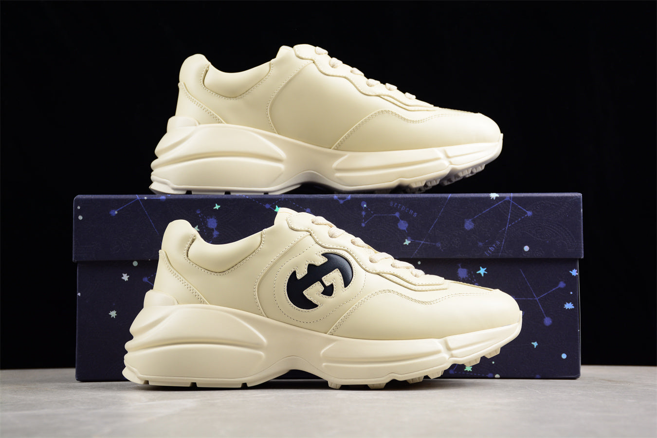 Gucci Interlocking G Rhyton Sneaker Ivory - Best Reps Website 2025