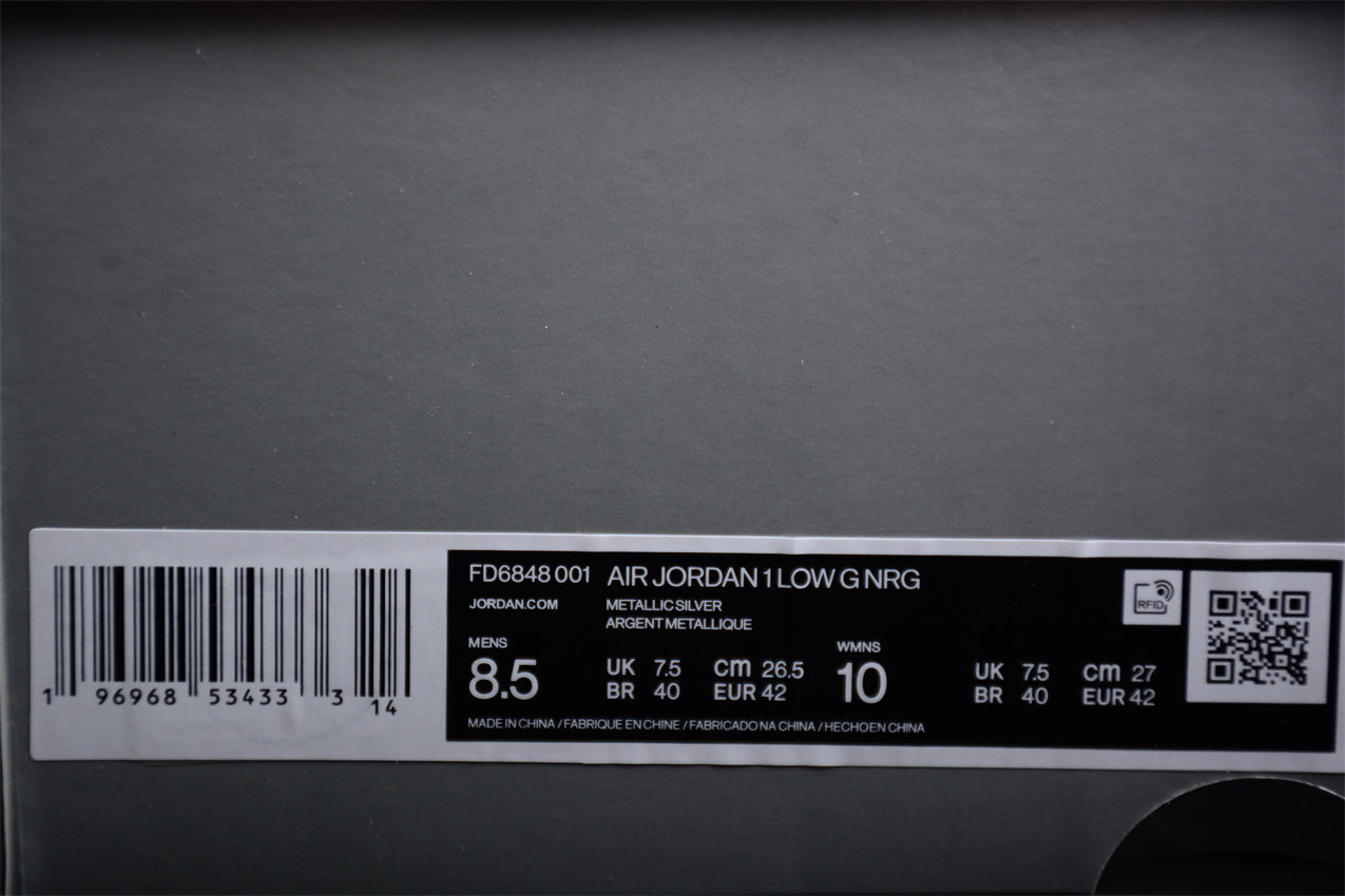 Nike Air Jordan 1 Low G NRG Golf 'Gift Giving Silver' - Best Reps Website 2025