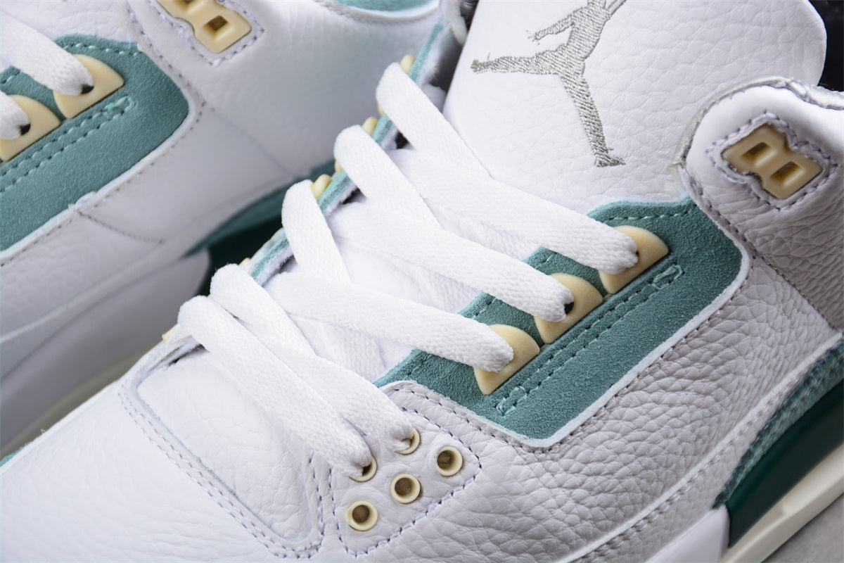 Air Jordan 3 Retro White/Grayish Green - Best Reps Website 2025