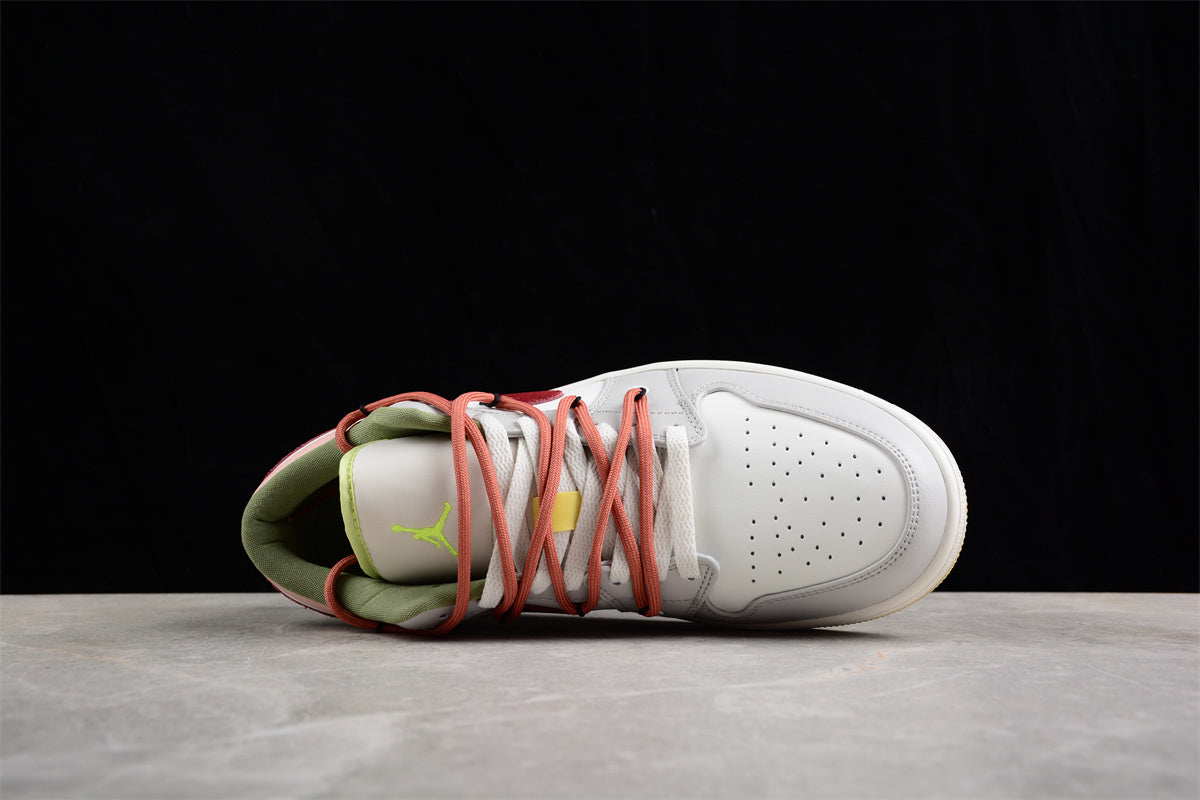 Custom Air Jordan 1 Low White Grey Pink - Best Reps Website 2025