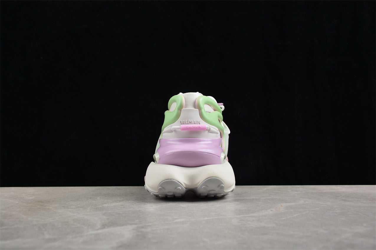 Balmain Unicorn Trainers in Neoprene and Leather Light Pink/Jade - Best Reps Website 2025