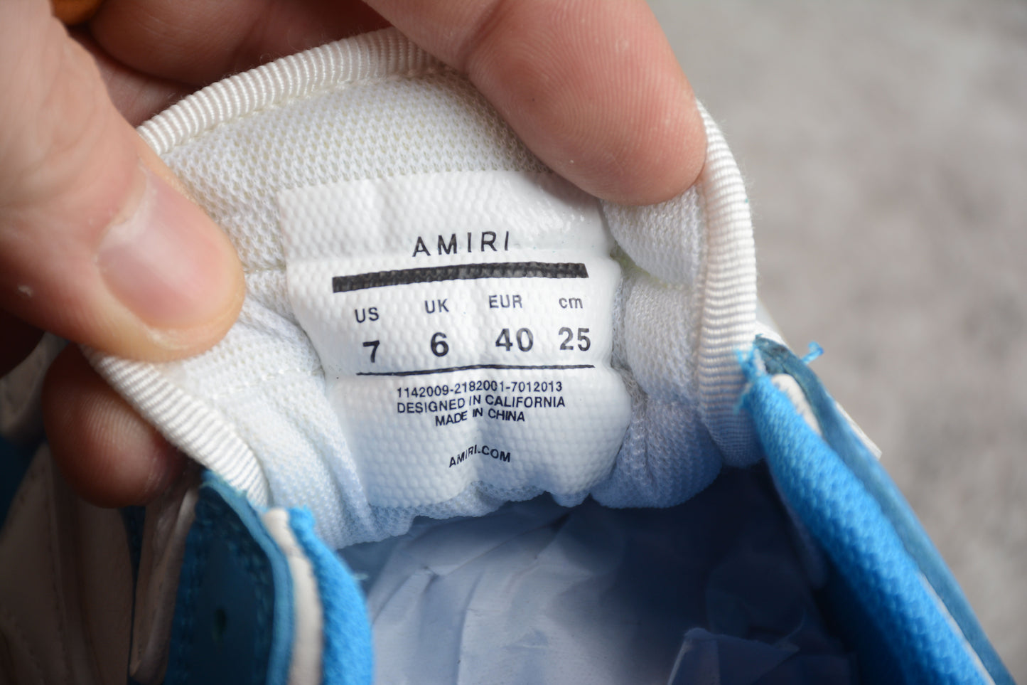 AMIRI Skel Top Low 'Powder Blue' - Best Reps Website 2025