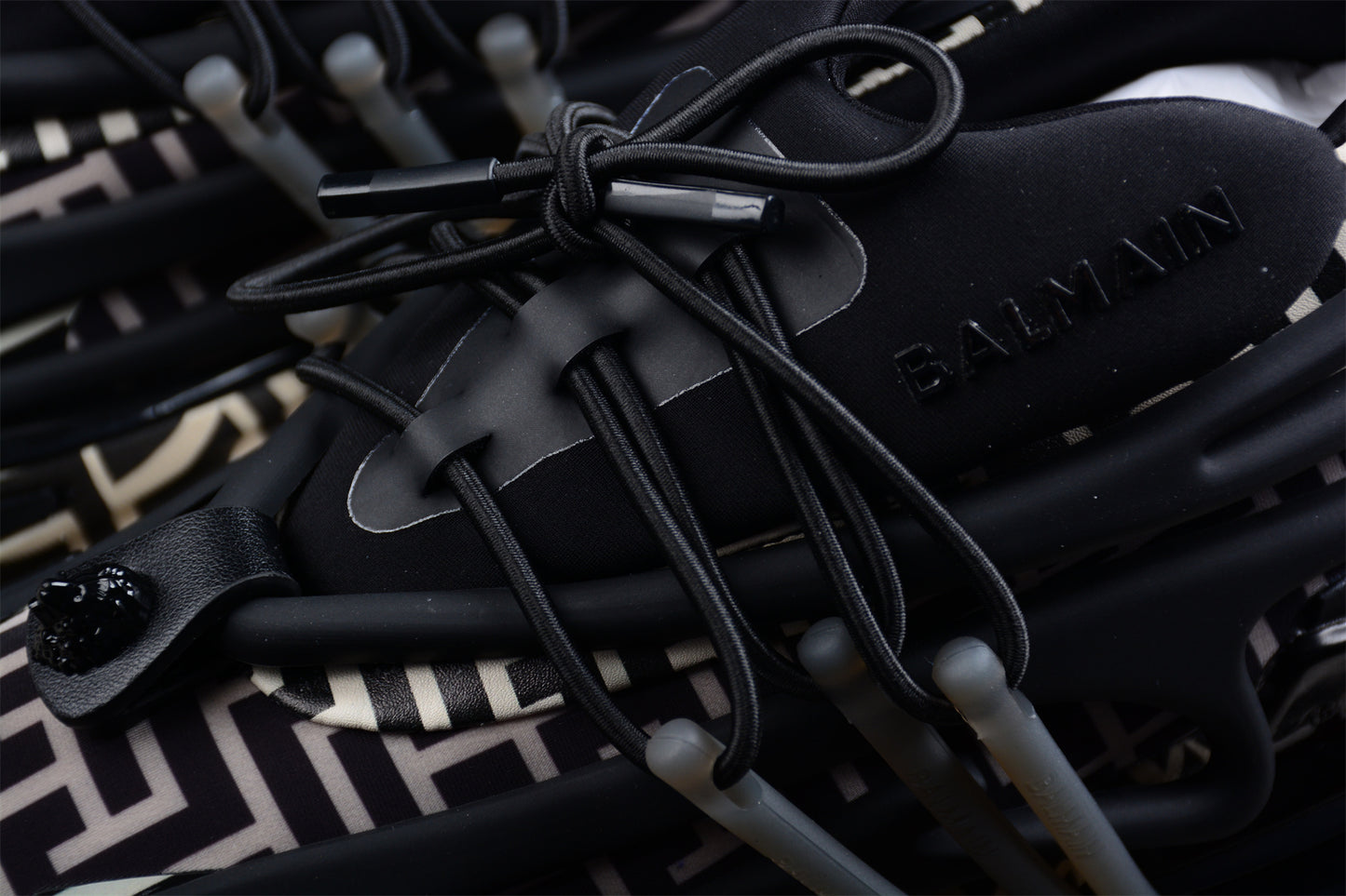 Balmain Unicorn Sneakers in Black – Neoprene & Leather