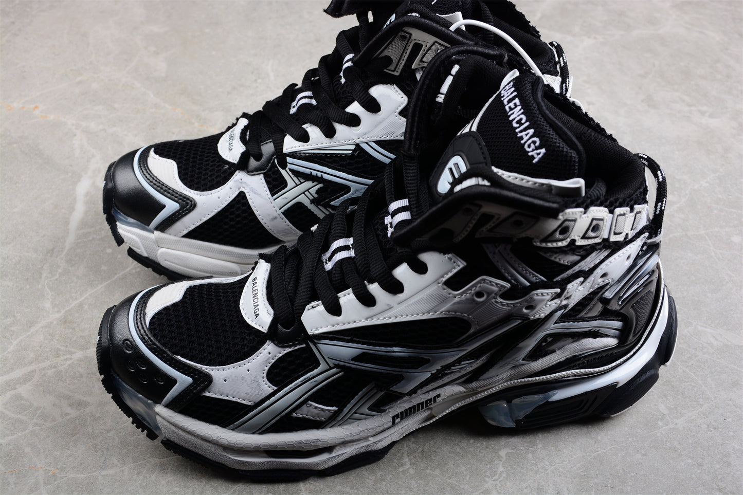 Balenciaga Runner Hightop 7.0 – Black/White - Best Reps Website 2025