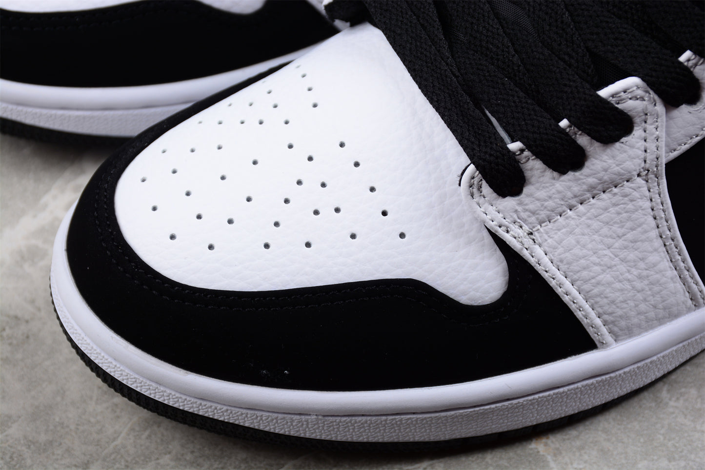 Air Jordan 1 Low Split Panda Black Sneakers - Best Reps Website 2025