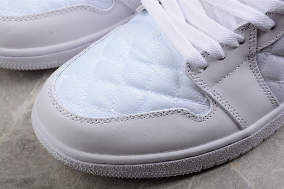 Air Jordan 1 Low Quilted "Triple White" DB6480-100 - Best Reps Website 2025