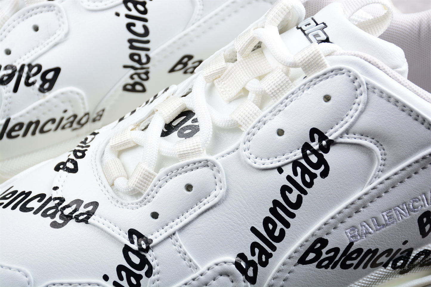 Balenciaga Triple S – Allover Logo White - Best Reps Website 2025