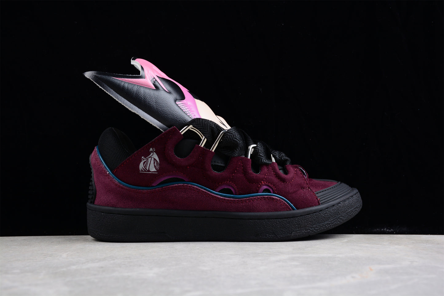 Lanvin x Batman Women's CURB Sneakers 'Raisin/Black'