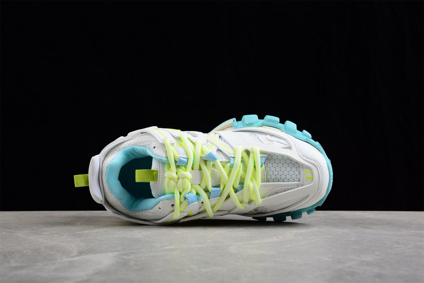 Balenciaga Track – White / Fluorescent Yellow / Turquoise - Best Reps Website 2025