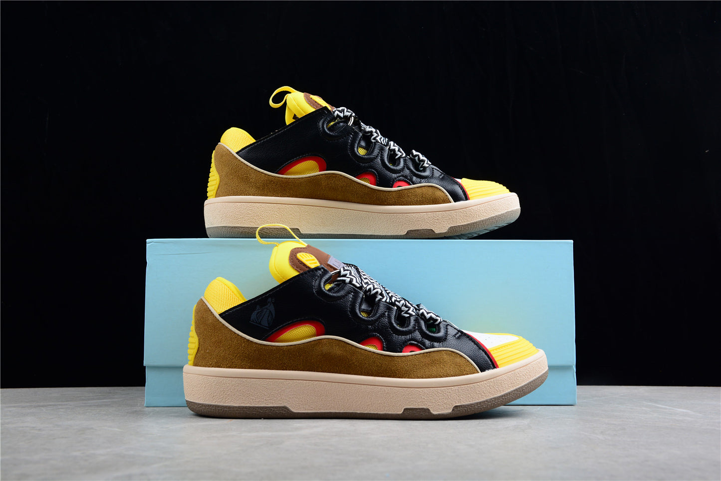 Lanvin Curb Sneaker 'Black Yellow'