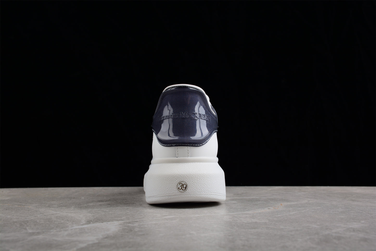 Alexander McQueen Oversized Sneaker in White/Navy - Best Reps Website 2025