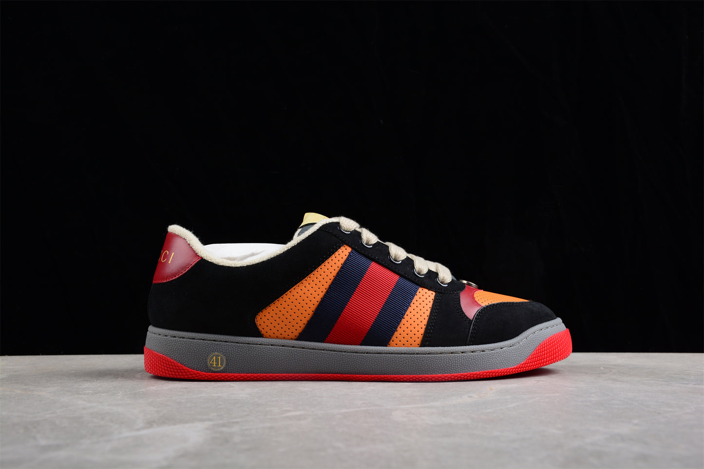Gucci Screener Trainer, Orange Leather, Tiger Limited Edition - Best Reps Website 2025