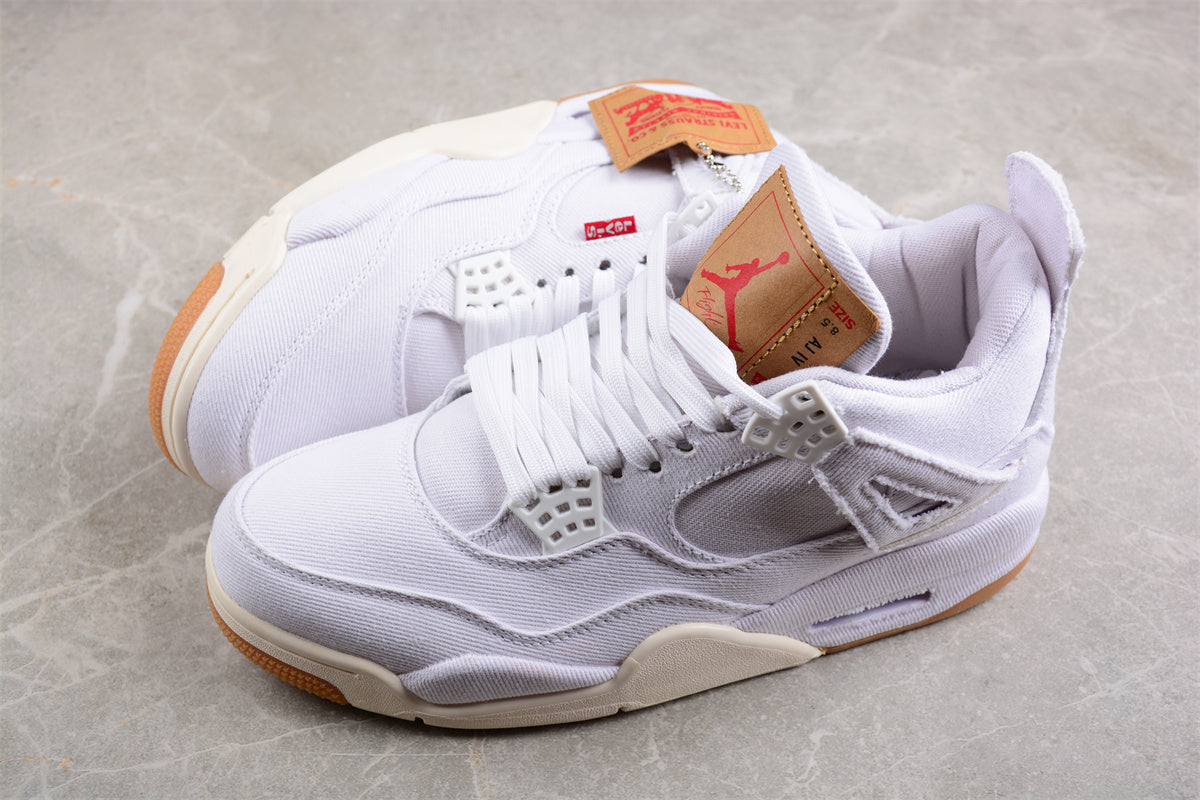 Levi’s x Air Jordan 4 Retro "White Denim" - Best Reps Website 2025