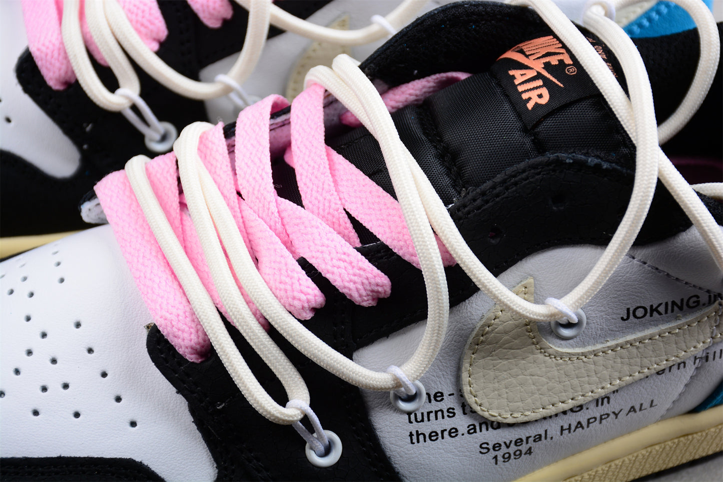 Nike Air Jordan 1 Low GS"White/Black/Pink" 553558-062 - Best Reps Website 2025