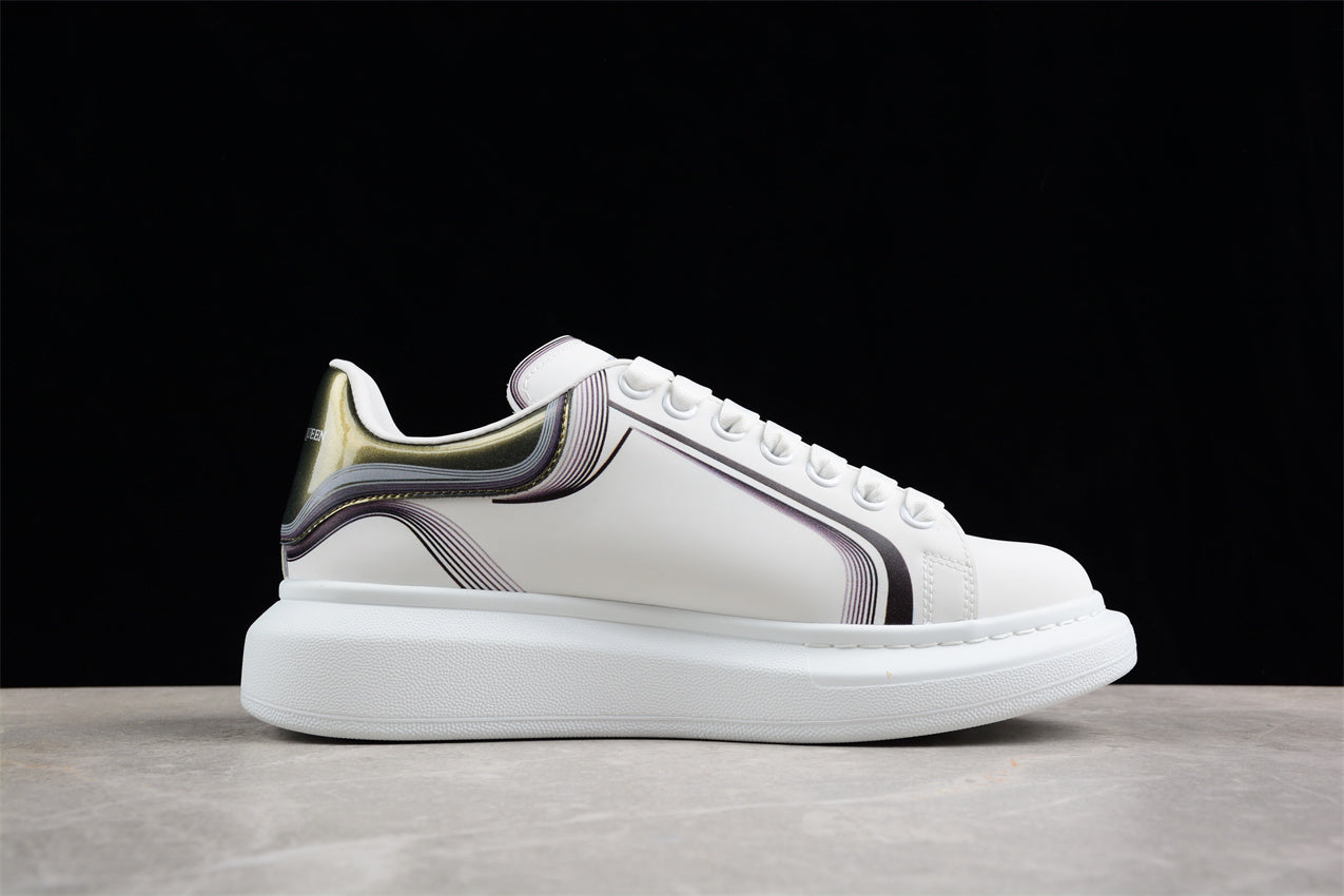 Alexander McQueen Oversized Sneaker in White/Silver - Best Reps Website 2025