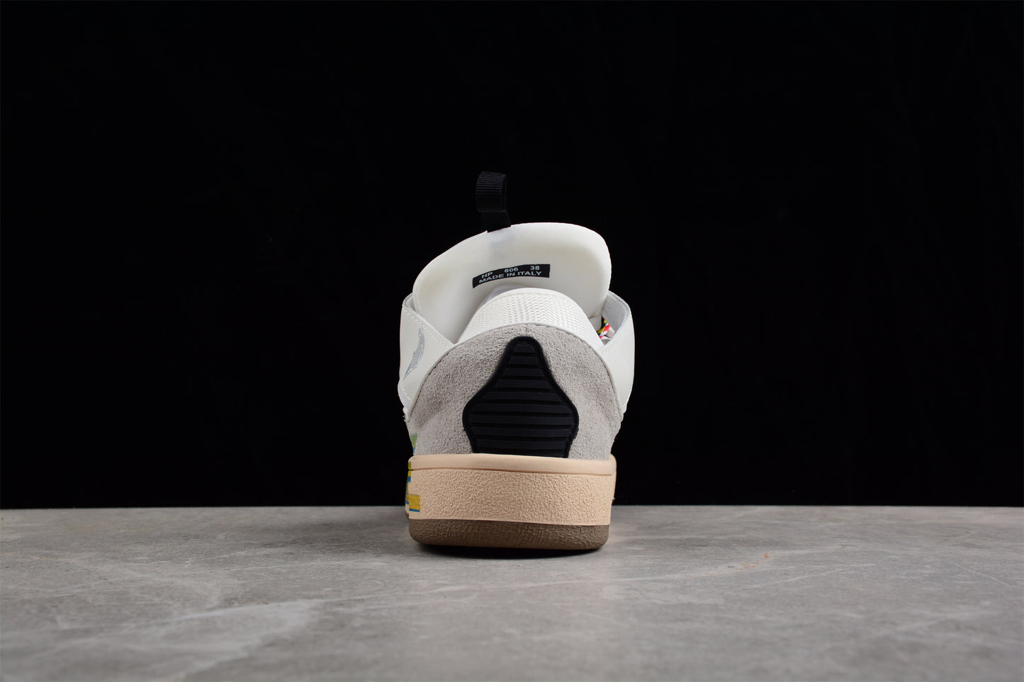 Lanvin Leather Curb Sneaker 'White Ivory'
