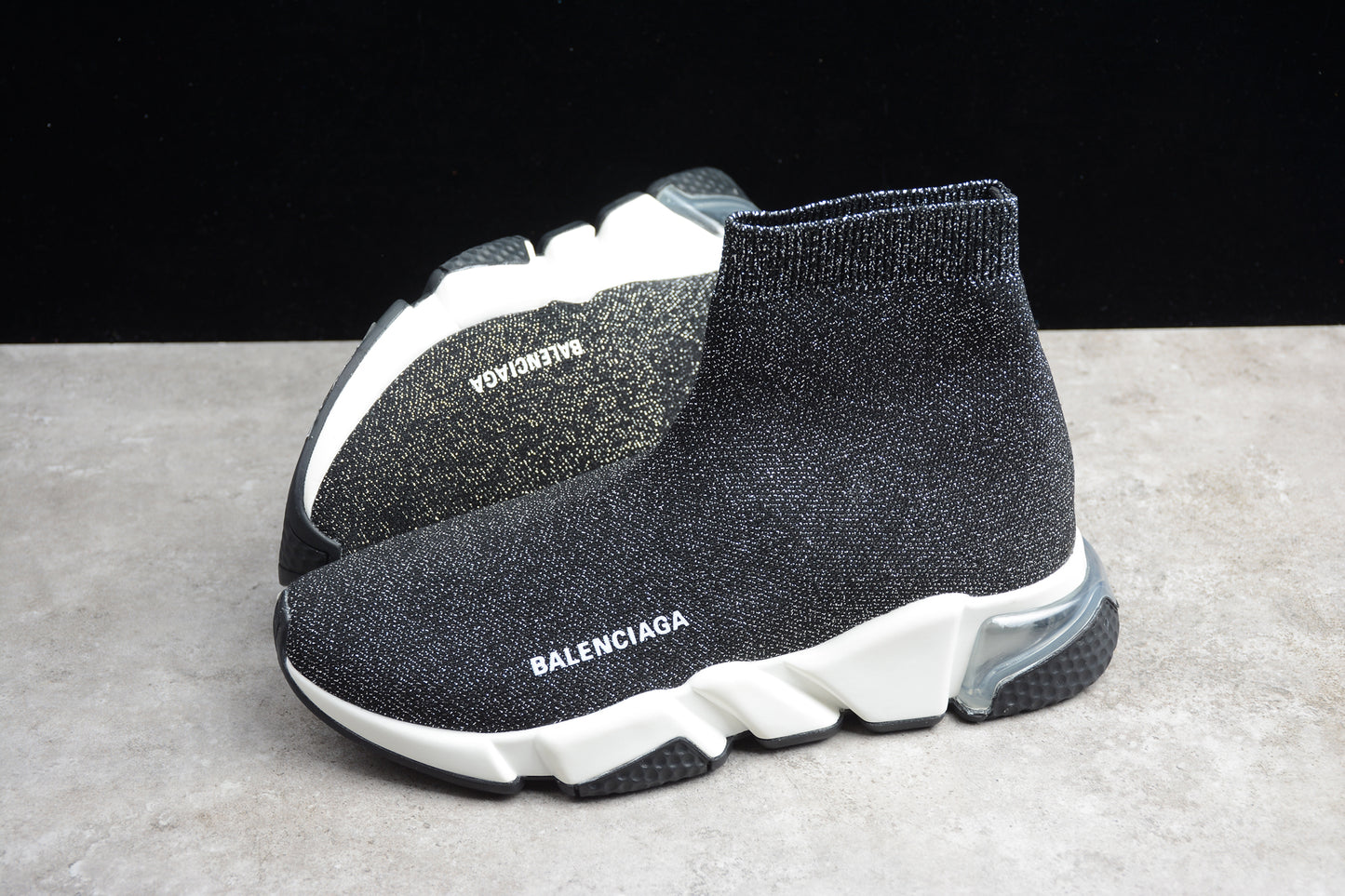 Balenciaga Speed Graffiti Trainers in Grey/White - Best Reps Website 2025