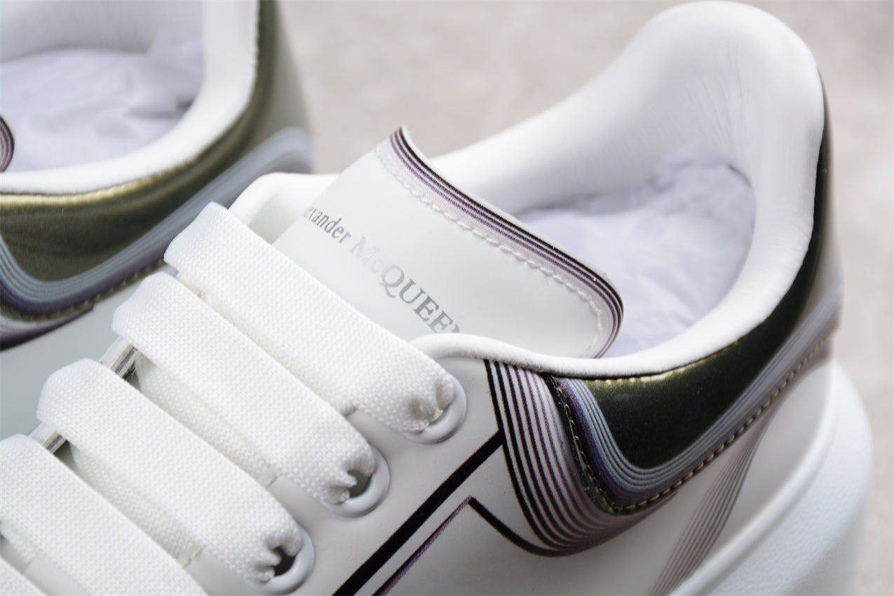 Alexander McQueen Oversized Sneaker in White/Silver - Best Reps Website 2025