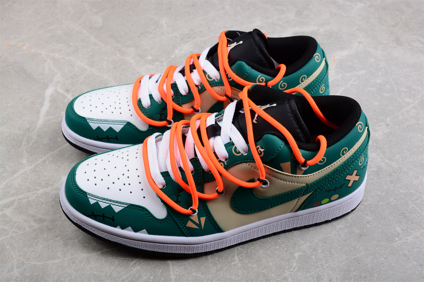 Custom Air Jordan 1 Low "Campus Time" 553558-062 - Best Reps Website 2025