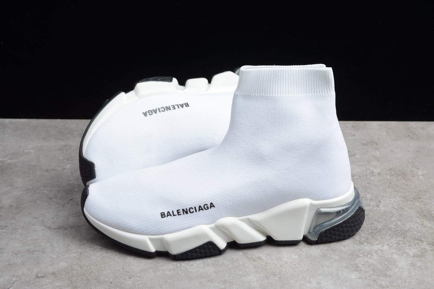 Balenciaga Off White Knit Fabric Speed Trainer Sneakers - Best Reps Website 2025