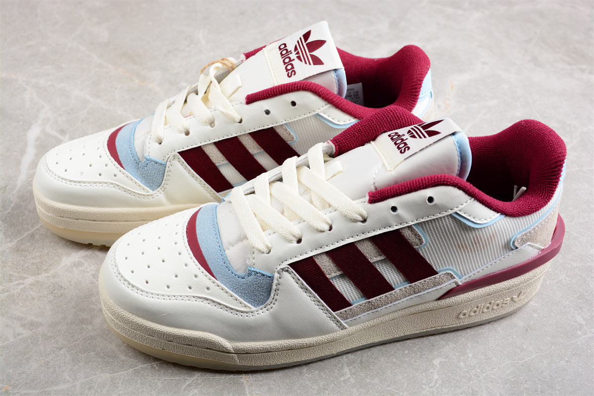 adidas Forum Exhibit Low 'Off White/Burgundy'