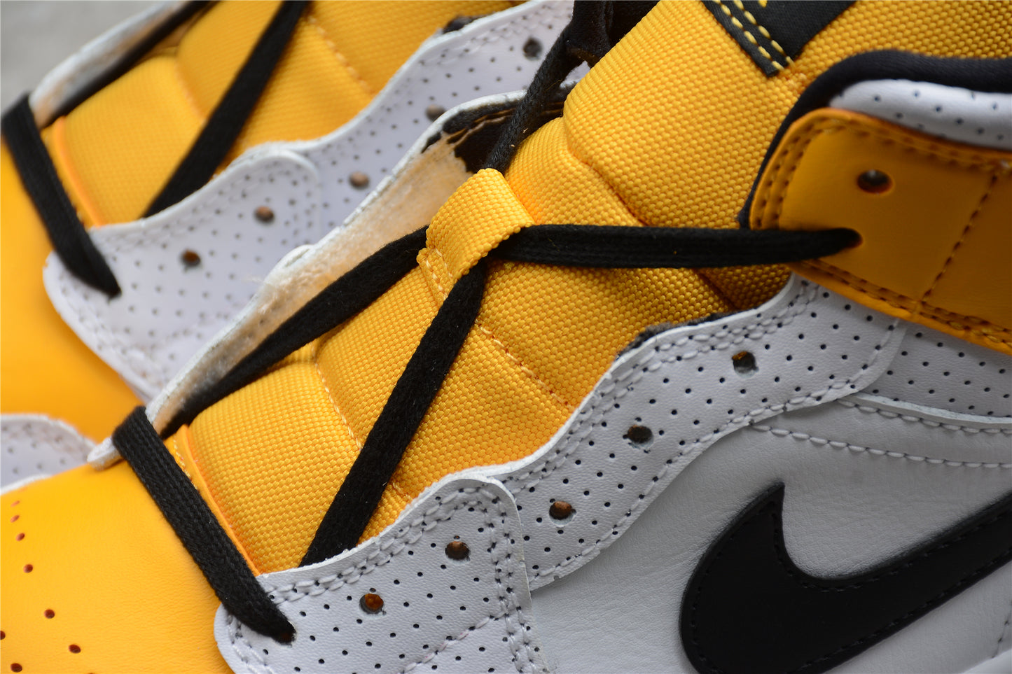 Air Jordan 1 Mid Perforated White University Gold - Best Reps Website 2025