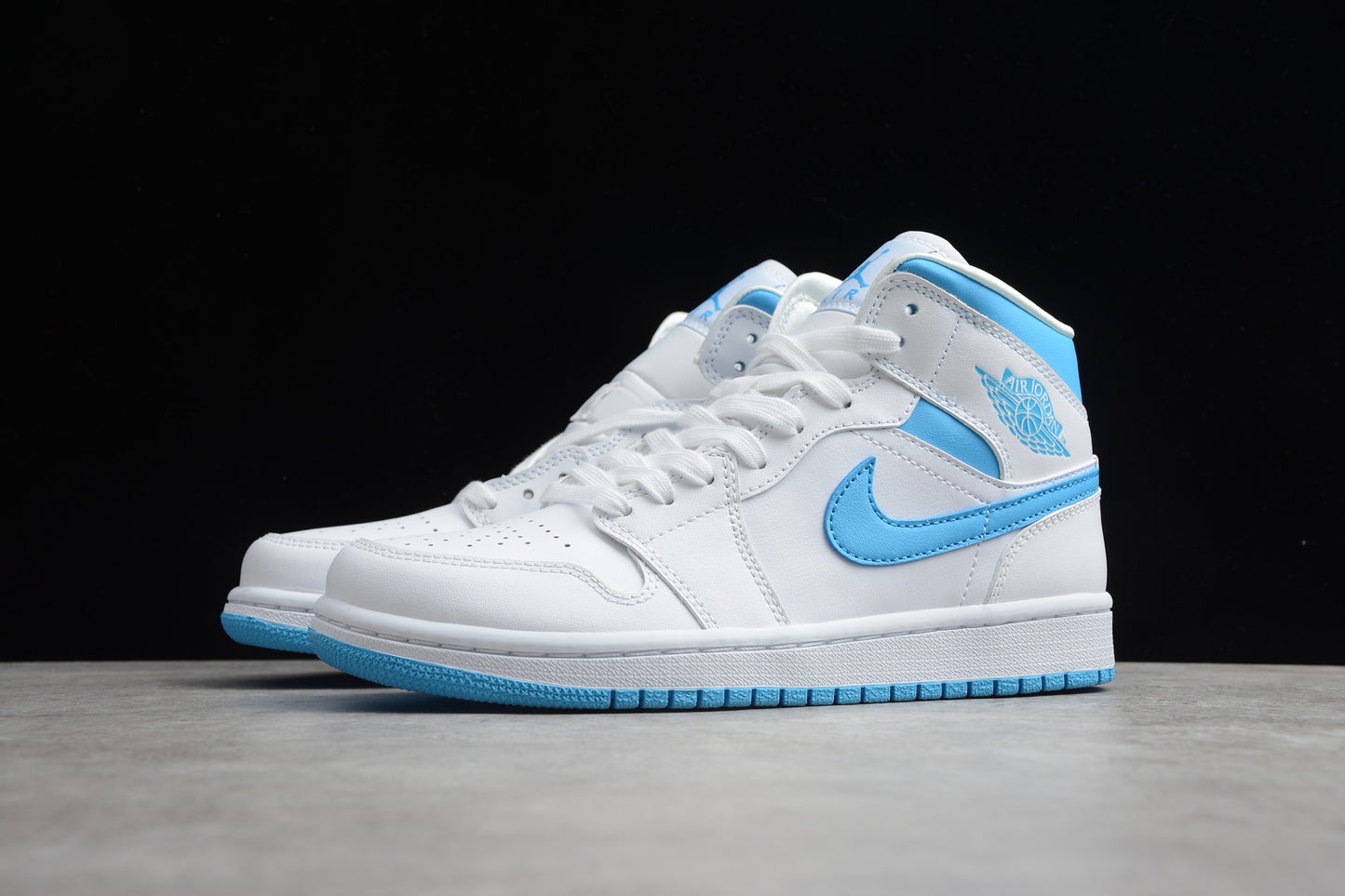 Nike Air Jordan 1 Mid "UNC White Dark Powder Blue" - Best Reps Website 2025
