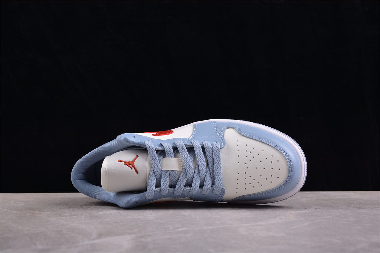 Air Jordan 1 Low 'Blue Whisper Dune Red' - Best Reps Website 2025