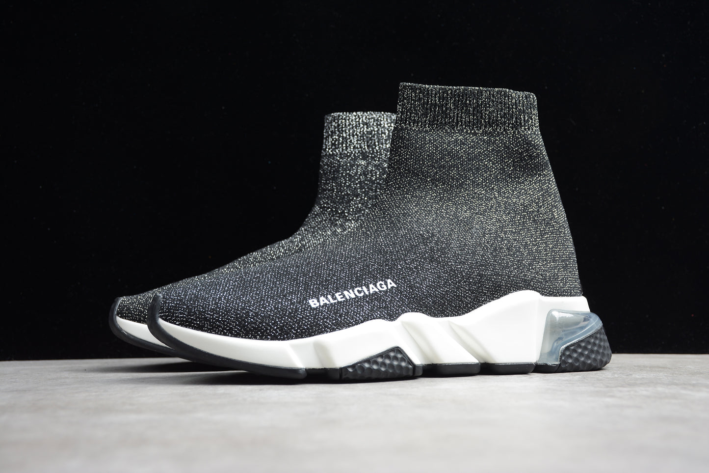 Balenciaga Speed Graffiti Trainers in Grey/White - Best Reps Website 2025