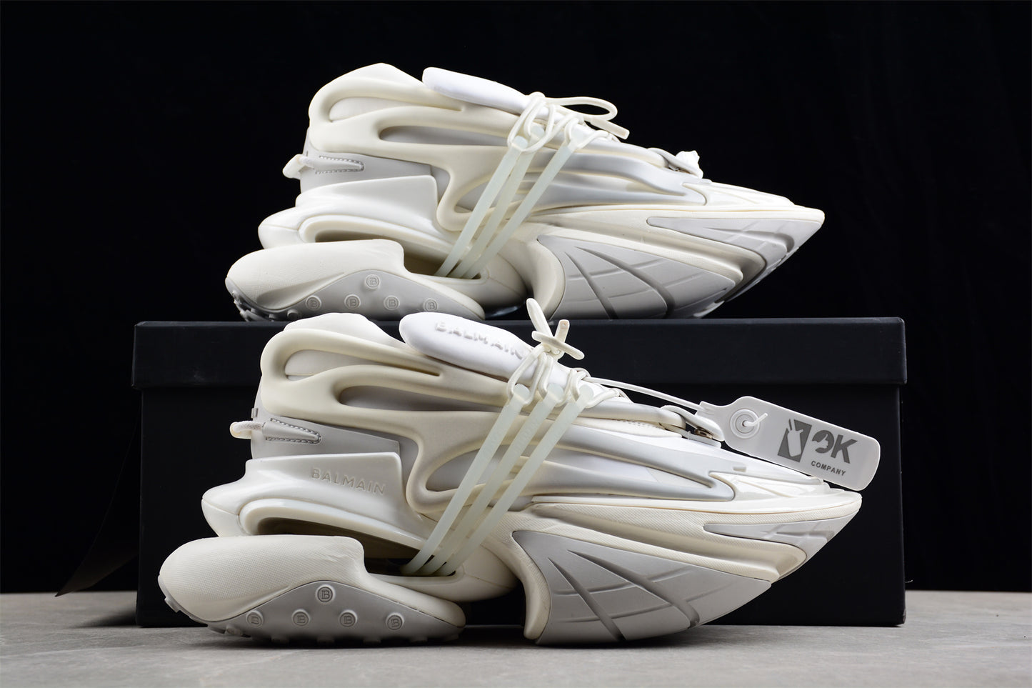 Balmain Unicorn Sneakers in All White – Neoprene & Leather - Best Reps Website 2025