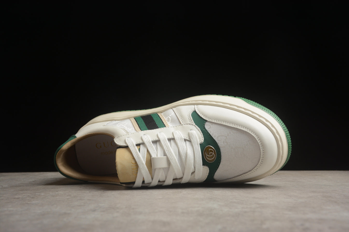 Gucci Chunky B Screener GG White/Green - Best Reps Website 2025