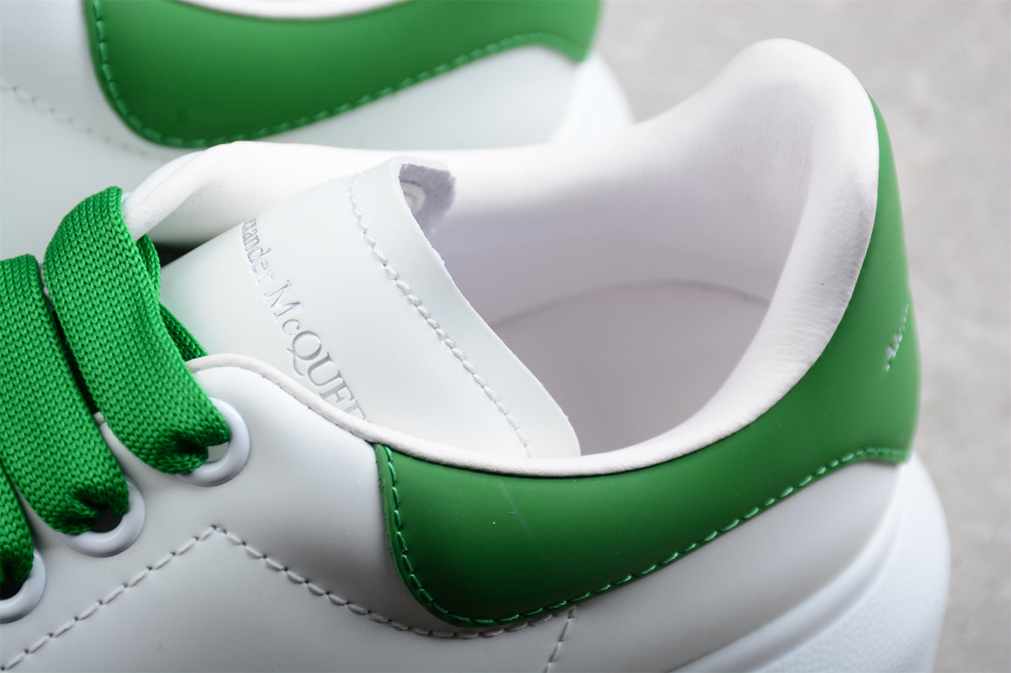 Alexander McQueen Oversized Sneaker in White/Green - Best Reps Website 2025
