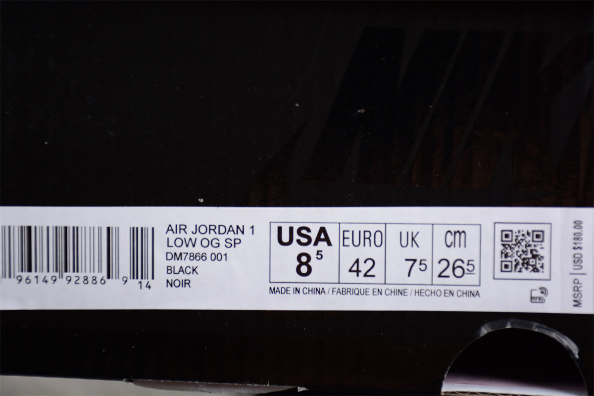 Travis Scott x Air Jordan 1 Low OG “Triple Black” - Best Reps Website 2025