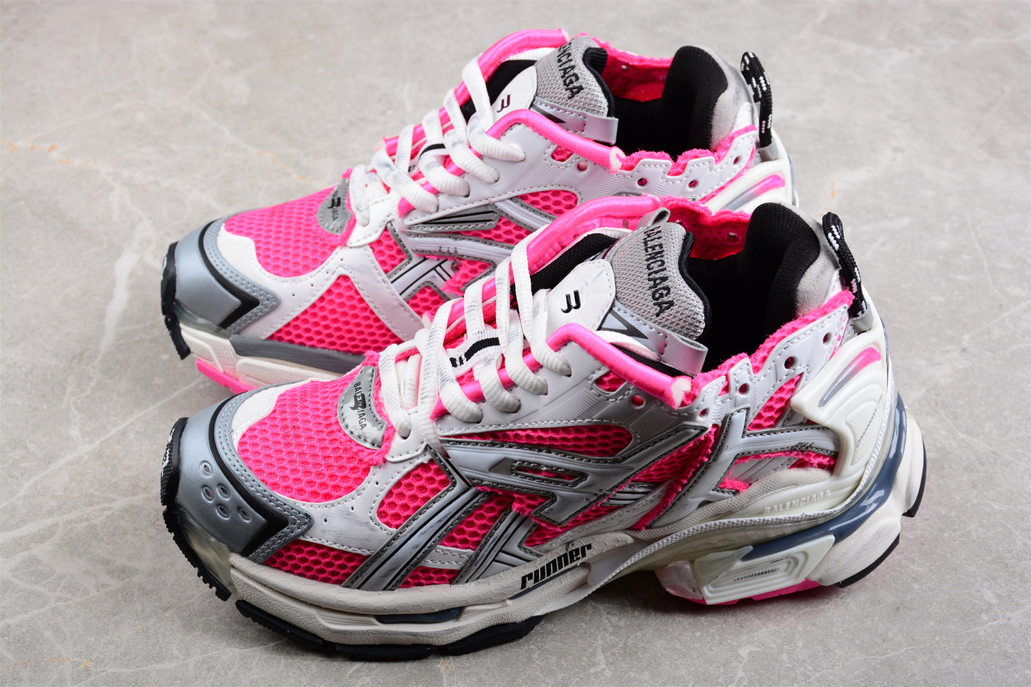 Balenciaga Runner Sneaker 'White Neon Pink' - Best Reps Website 2025