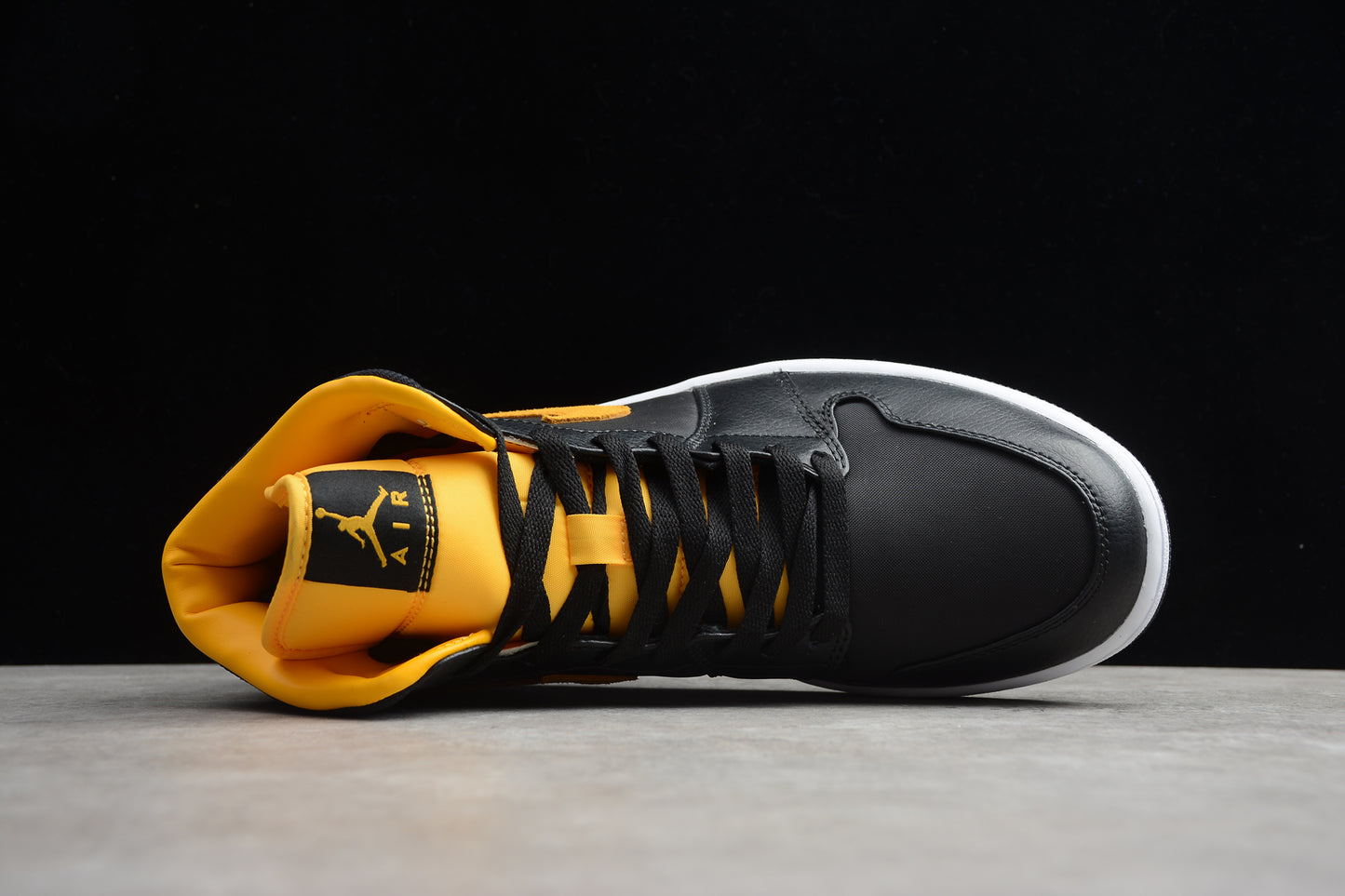 Nike Air Jordan 1 Mid "Black Metallic Gold White" - Best Reps Website 2025