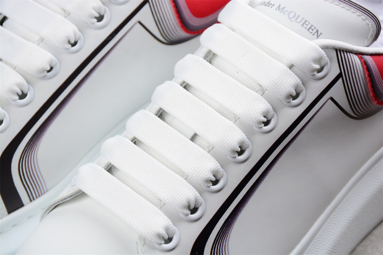 Alexander McQueen Oversized Sneaker in White/Garnet - Best Reps Website 2025