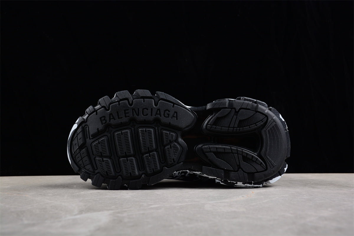 Balenciaga Track Graffiti Sneakers – Black/White - Best Reps Website 2025