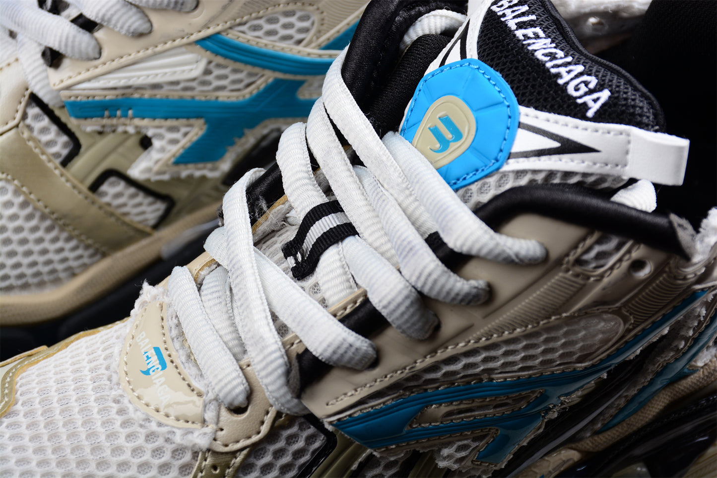 Balenciaga Runner – White/Beige/Blue - Best Reps Website 2025