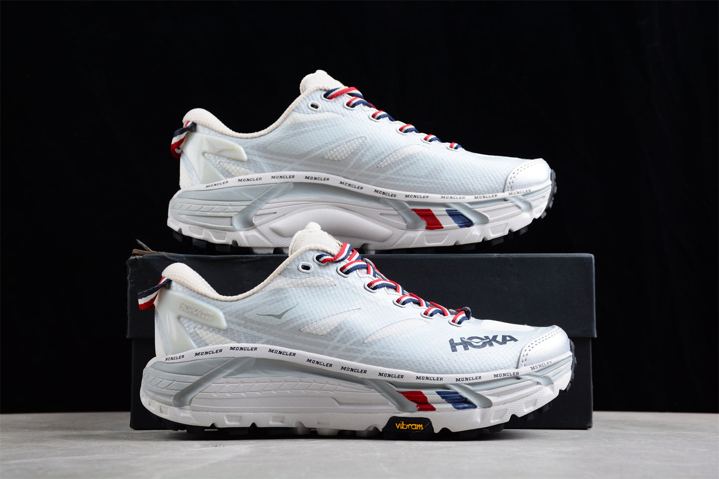 HOKA ONE ONE Moncler X Mafate Speed 2 'Nimbus Cloud/Harbor Mist' - Best Reps Website 2025