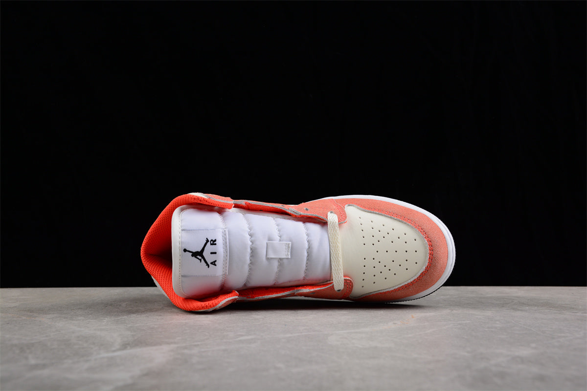 Air Jordan 1 Mid GS "Orange Suede"