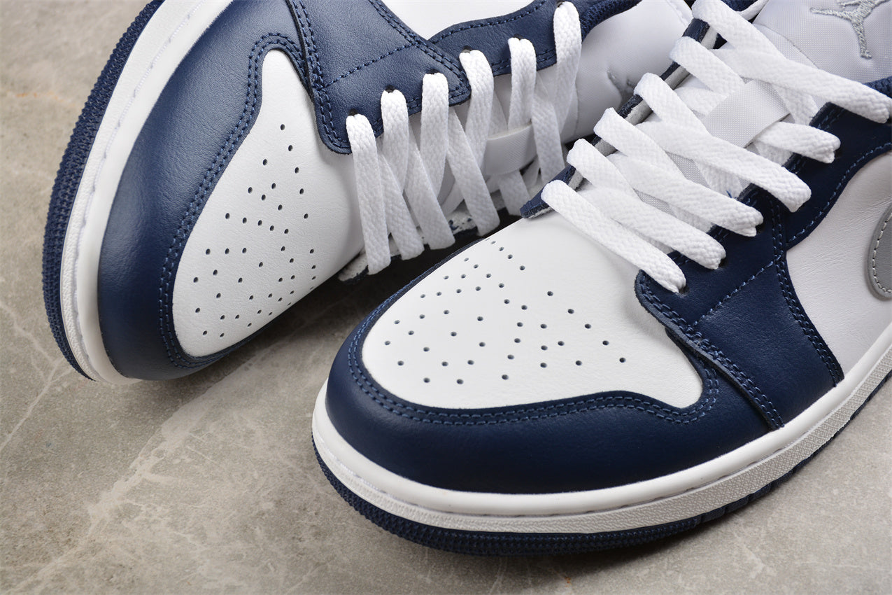 Air Jordan 1 Low 'Midnight Navy Wolf Grey' - Best Reps Website 2025