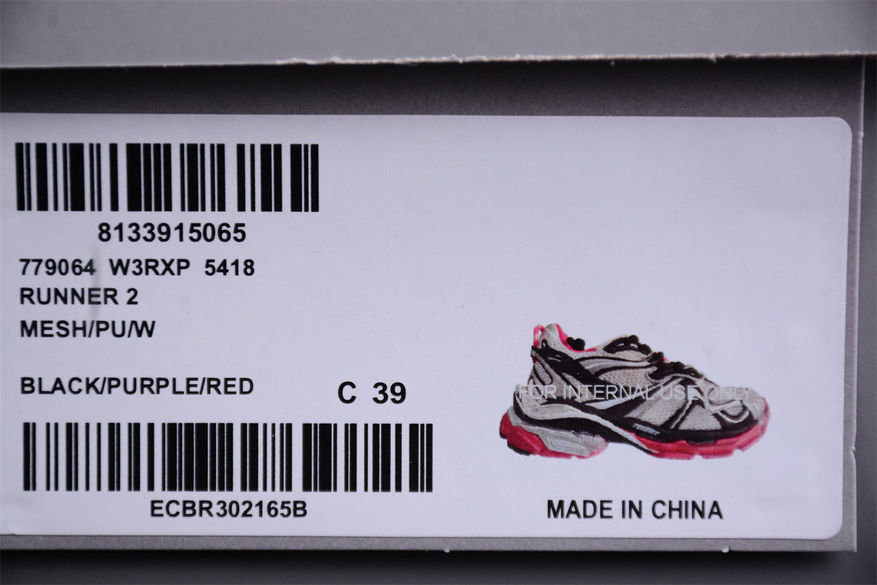 Balenciaga Runner 2 Women’s – Silver/ Pink - Best Reps Website 2025
