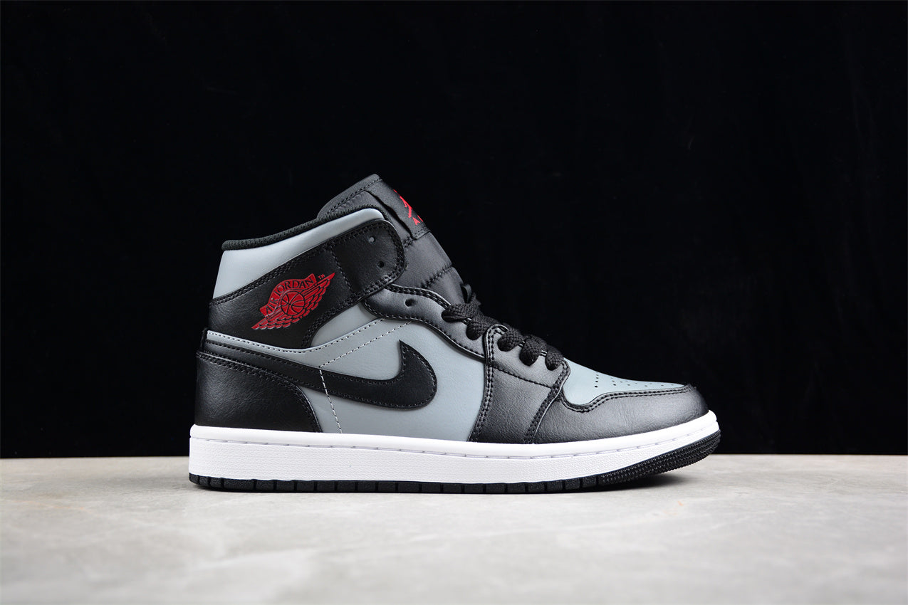 Nike Air Jordan 1 Mid "Shadow Red Black Particle Grey" - Best Reps Website 2025
